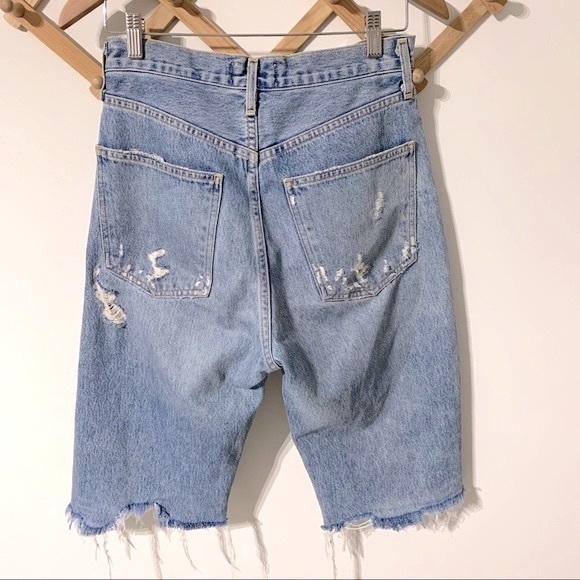 AGOLDE 90s Jeans Cut off Shorts In Fallout - Picture 3 of 11